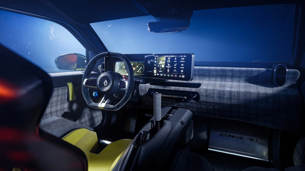 Renault 5 Turbo 3E Yellow and Black Livery