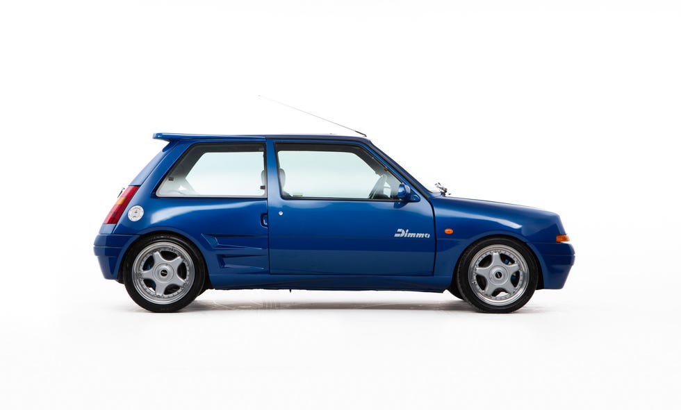 compact sporty blue car with modified features compact sporty blue car with modified features