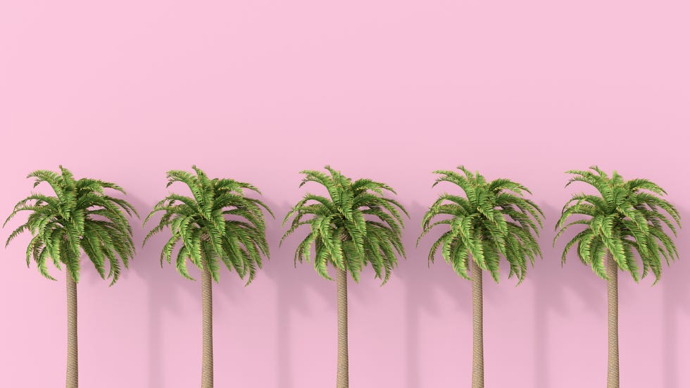 3D rendering, Row of on background