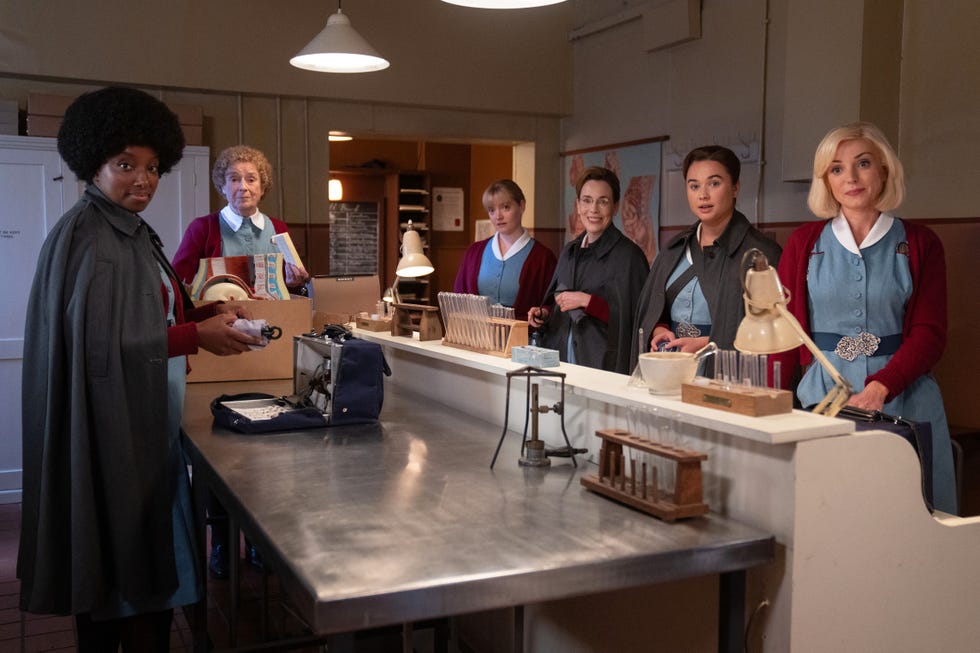 Renee Bailey, Linda Bassett, Natalie Quarry, Laura Main, Megan Cusack, Helen George, Call the Midwife Season 13