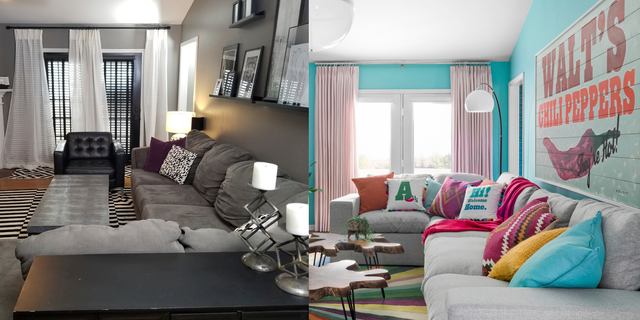 Living room, Room, Furniture, Interior design, Property, Building, Curtain, Home, Bedroom, Wall, 