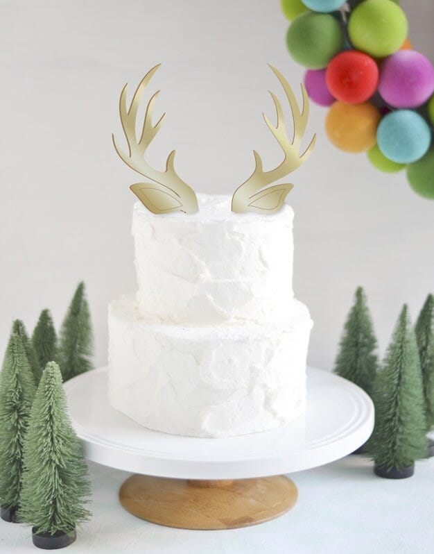 RENO NAVIDAD CAKE TOPPER ADORNO PARA TARTA