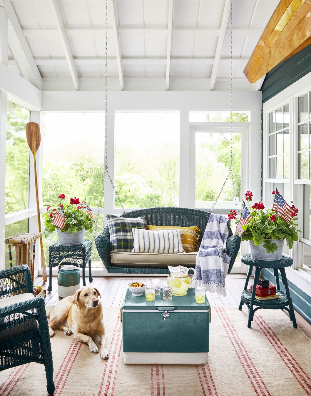This Cozy Georgia Lake Cabin Is Full of Colorful Vintage Finds