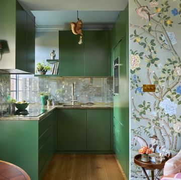 inside this renovated kensington apartment elevated by de gournay wallpaper﻿