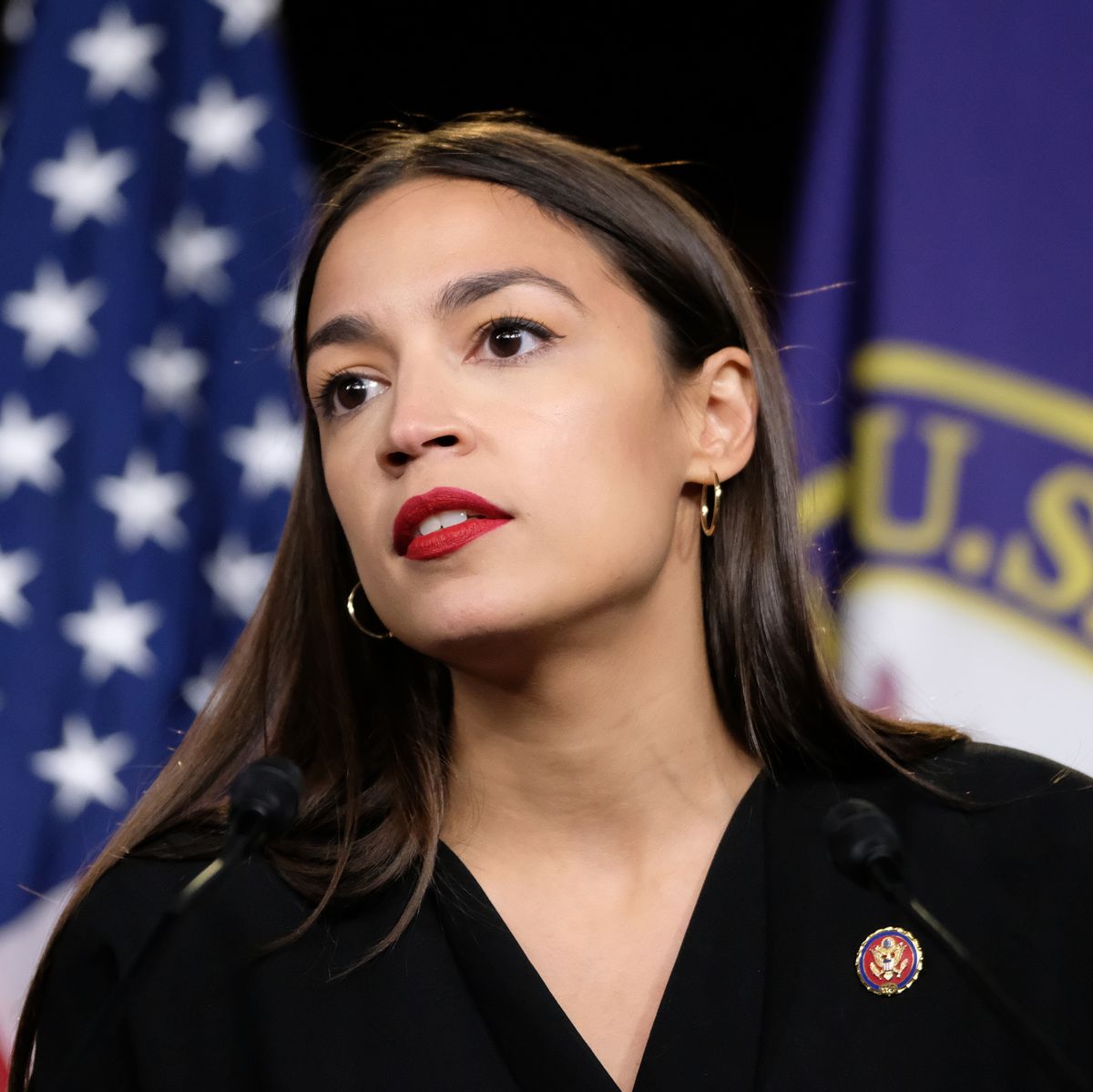 congresswomen ocasio cortez, tlaib, omar, and pressley hold news conference after president trump attacks them on twitter