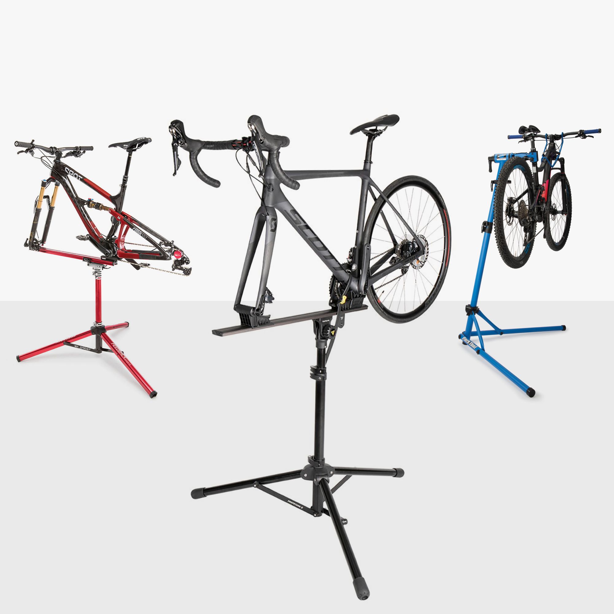 CLISPEED Bicycle Repair Mechanics Workstand Bike Support Holder Rack for Mountain Bikes and Road Bikes Maintenance 
