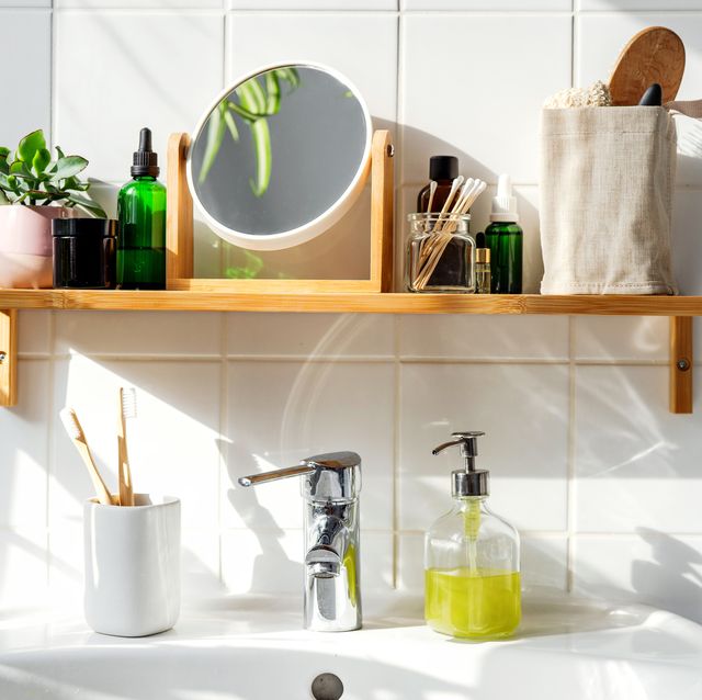 159 Plastic Wash Basin Brush Cleaner with Liquid Soap Dispenser
