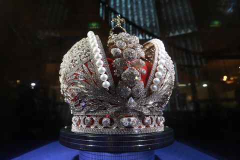 replica of imperial crown of russia presented in moscow
