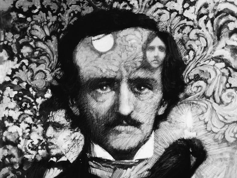 portrait of edgar allan poe