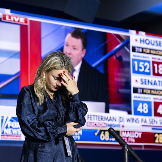 united states   november 8 a aide waits for the arrival of house minority leader kevin mccarthy, r calif, during an election night party at the westin washington hotel in washington, dc, on tuesday, november 8, 2022 tom williamscq roll call, inc via getty images