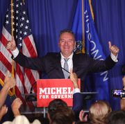 gop gubernatorial candidate tim michels holds election night event in waukesha