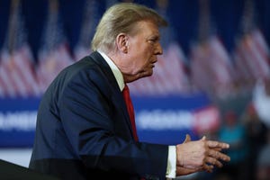 former president trump holds campaign rally in conway, south carolina