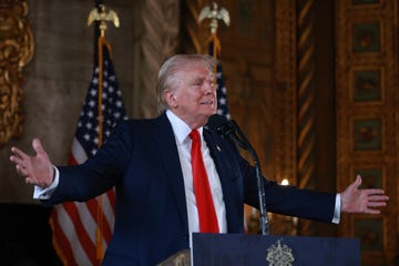 republican presidential nominee donald trump speaks to the press in palm beach, florida