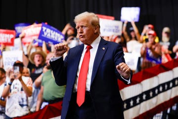 republican presidential nominee donald trump holds rally in bozeman, montana