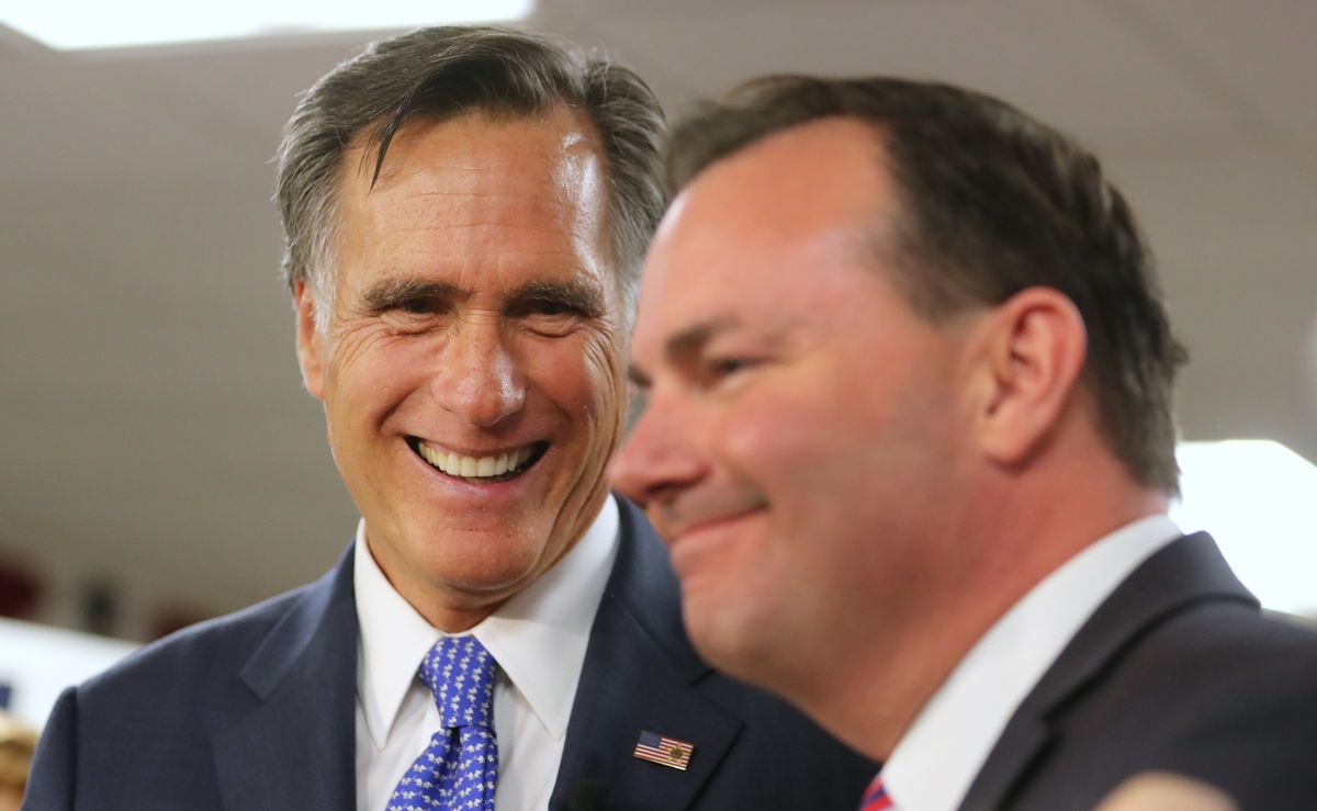 Mitt Romney Stays Neutral as Senate Colleague Mike Lee Fights for Reelection