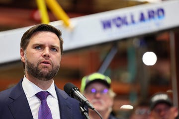 republican vice presidential candidate jd vance speaks in wisconsin