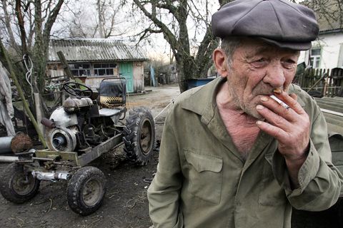 A resident of the village of Ilyintsy, M
