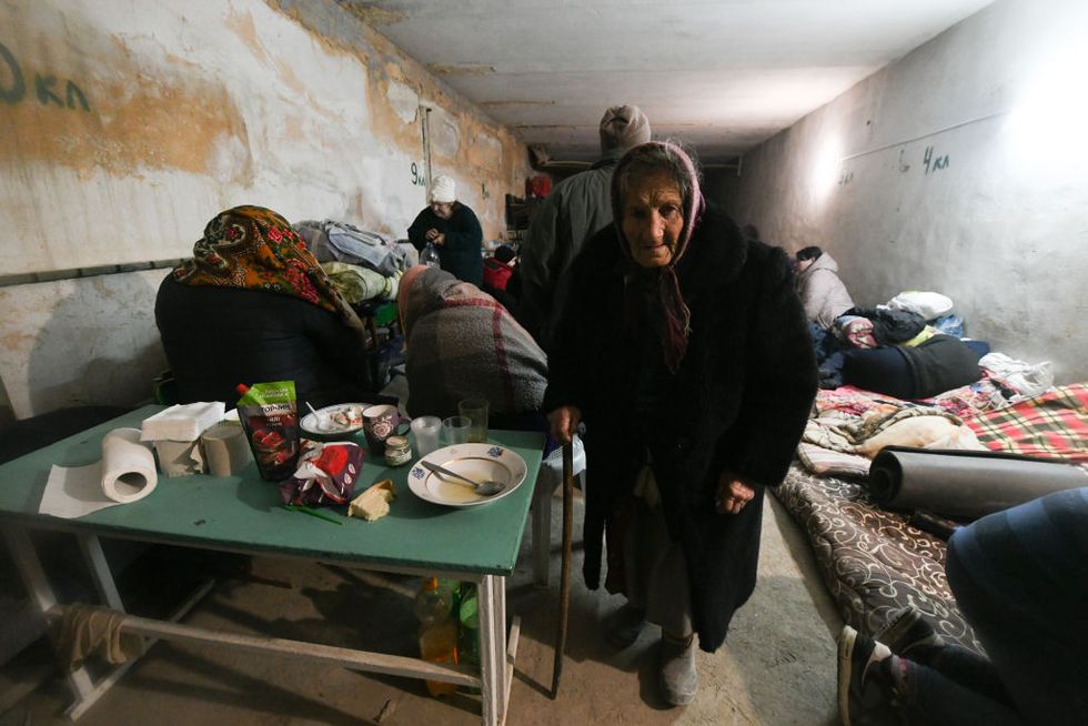 life in bomb shelter in donetsk region