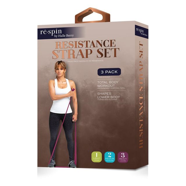 re spin by halle berry resistance strap set
