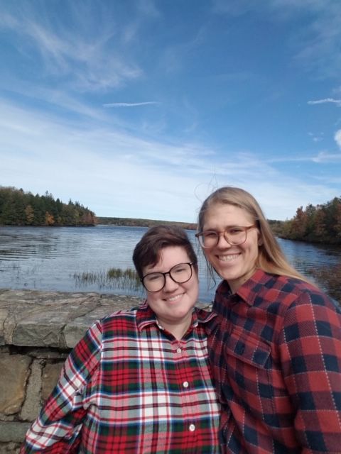 People, Face, Photograph, Sky, Red, Vacation, Plaid, Wilderness, Tartan, Tree, 