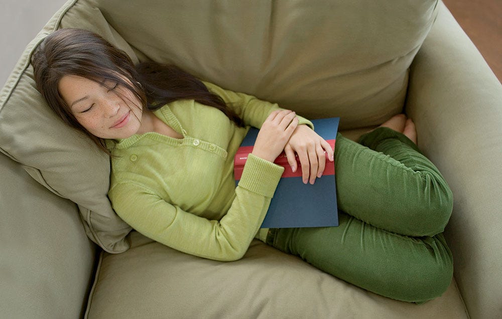 woman resting