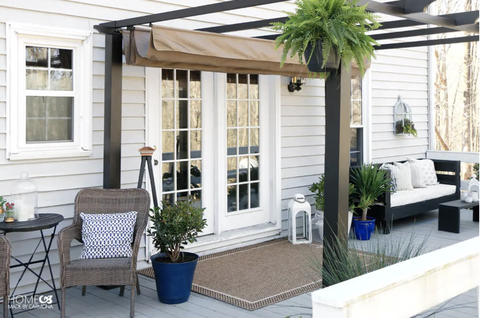 pergola with retractable awning
