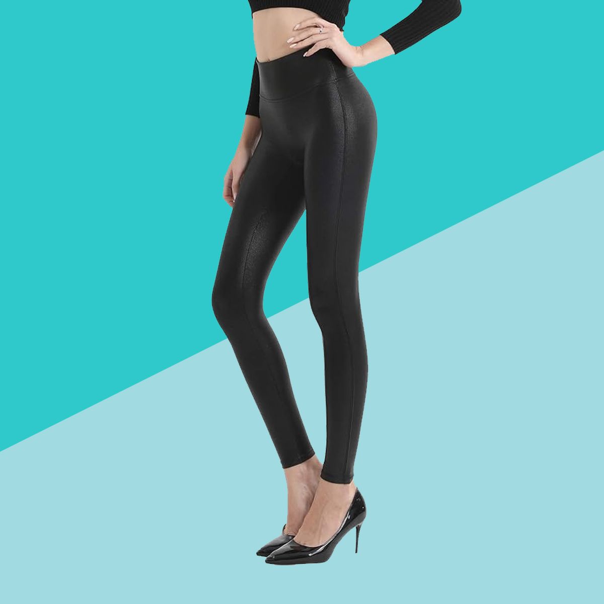 Spanx Faux Leather Leggings Dupes On  - Healthy By Heather Brown