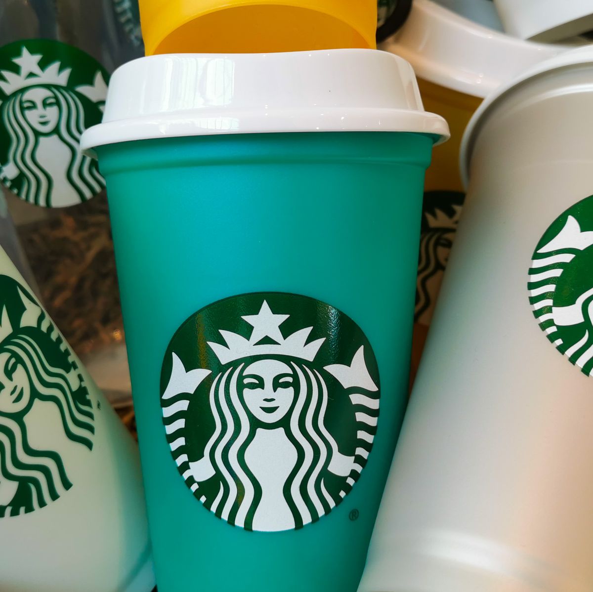 Starbucks Glass Color-changing Coffee Mugs w/ Lid Cups Gifts