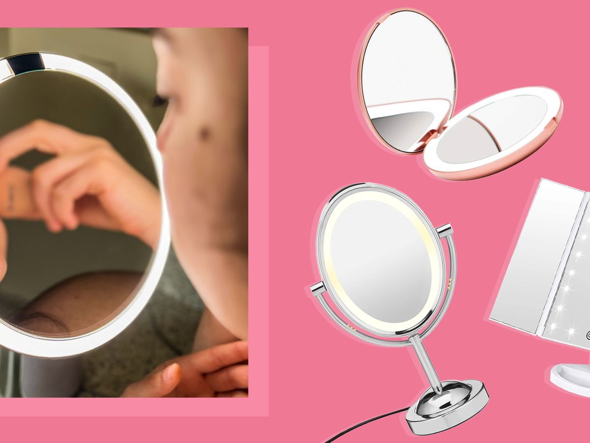Portable LED Lights for Vanity Mirror - Battery Operated Wireless Vanity Lights, Suction Cup Stick on 4 Super Bright Bulbs LED Vanity Light Mutlti Use