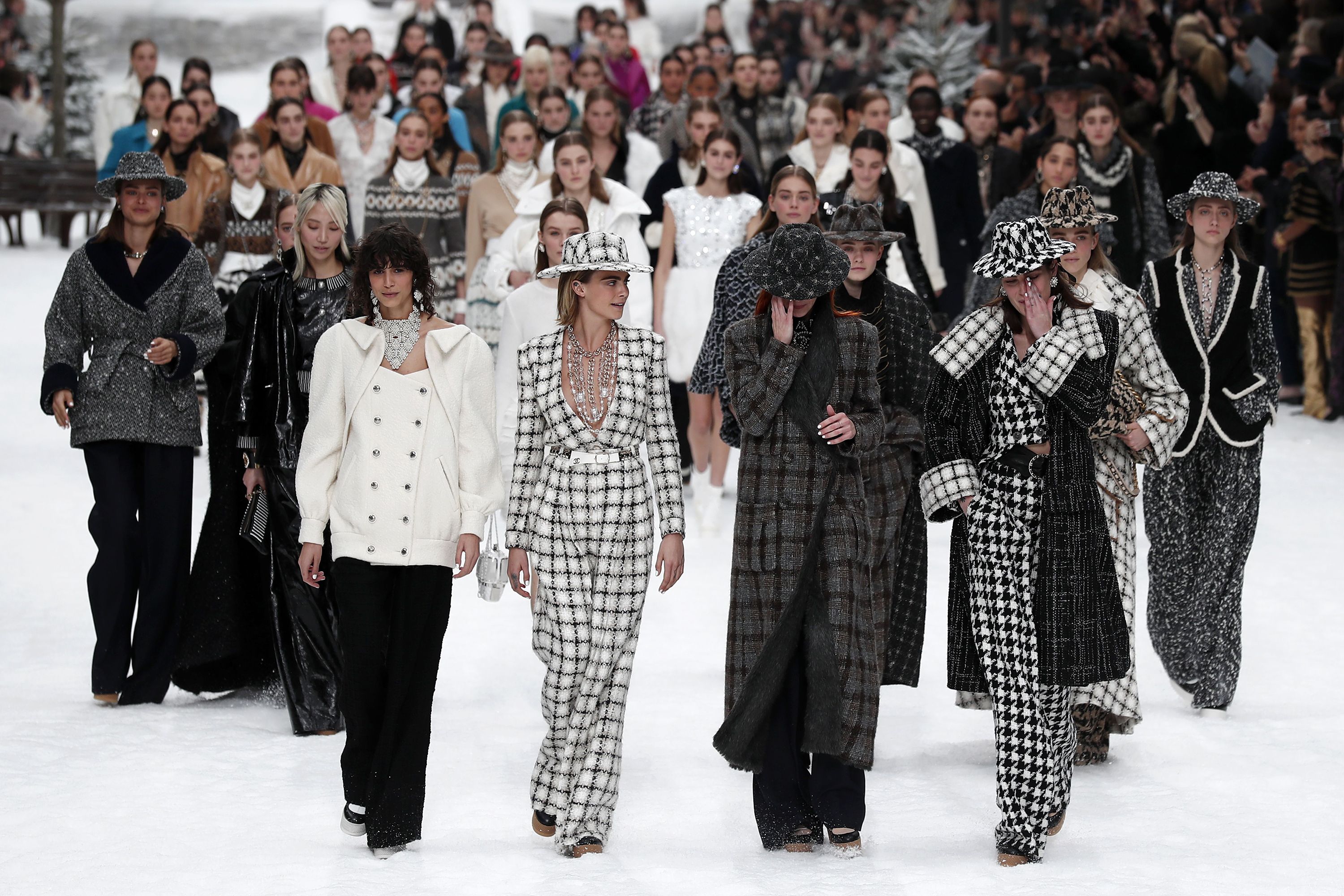 Chanel creates a snow-covered winter wonderland for Karl