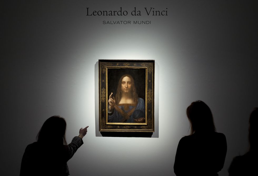 Christie's Auction House sales Leonardo da Vinci's Salvator Mundi, London, United Kingdom - 24 Oct 2017