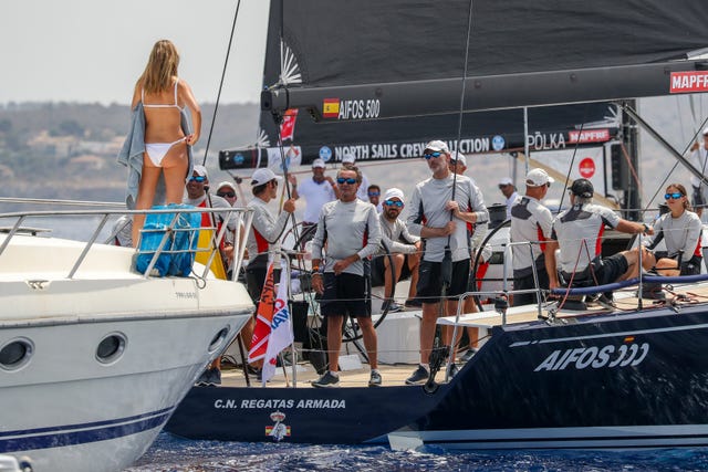 Rey Felipe, en las regatas de Mallorca