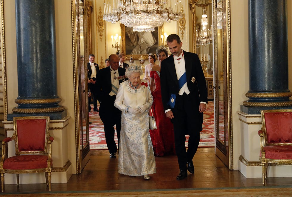 Rey Felipe y reina Isabel de Inglaterra