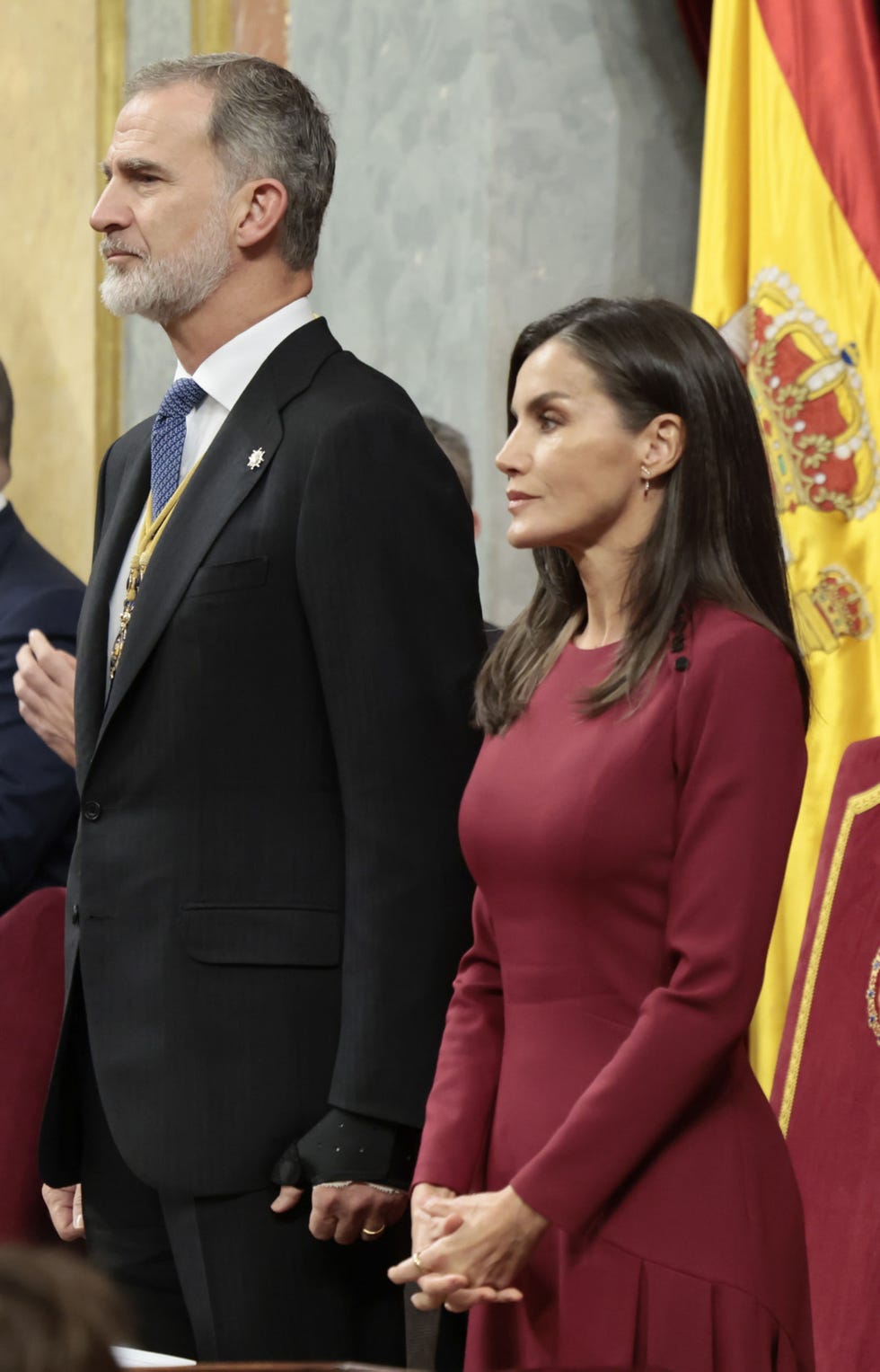 felipe vi y su esposa en el congreso de los diputados