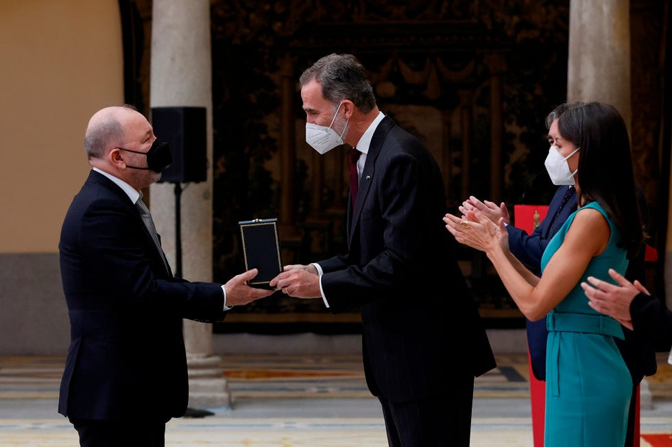 los reyes felipe y letizia hacen entrega de las medallas de oro al mérito en las bellas artes en madrid