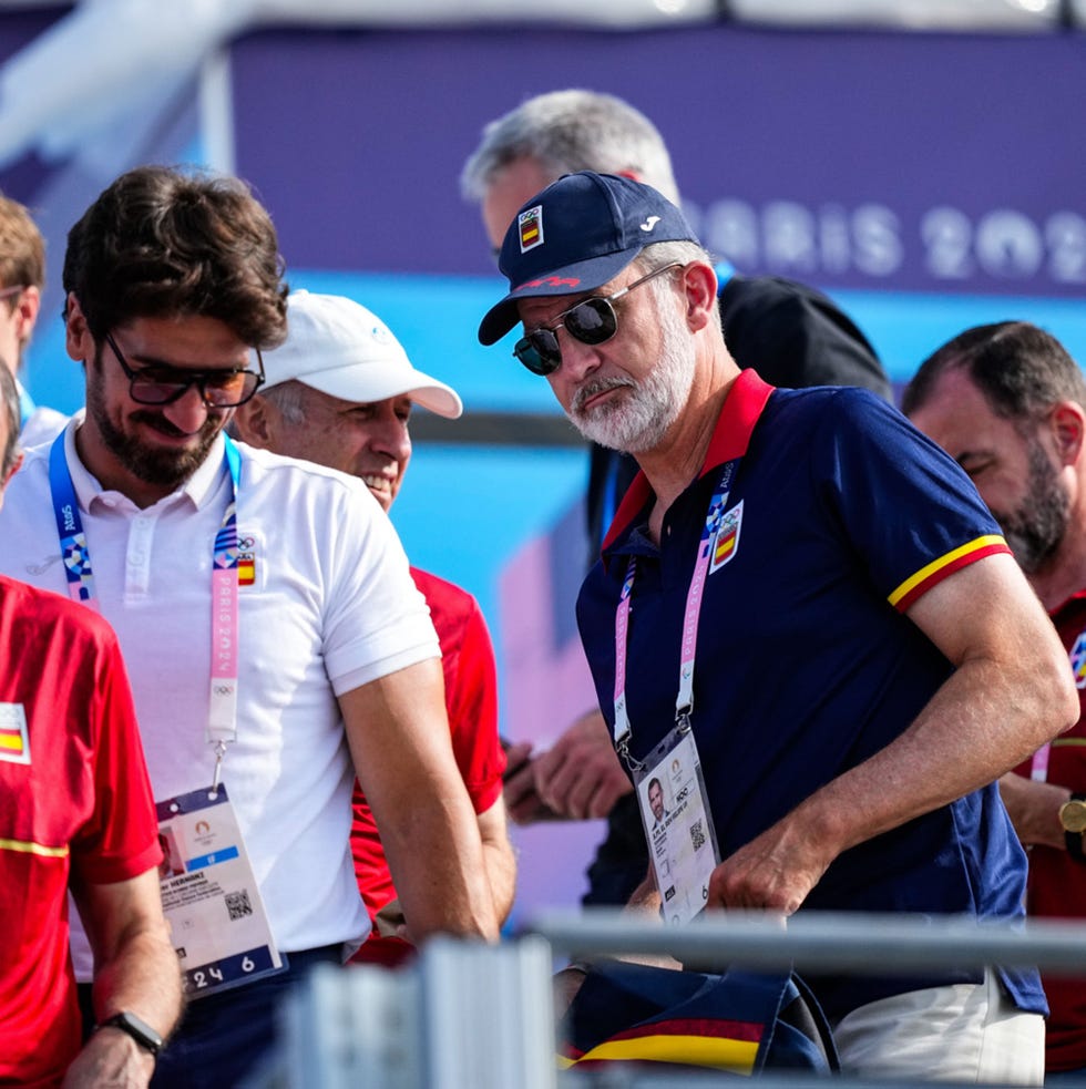 el rey y el presidente de la federacion espanola de piraguismo