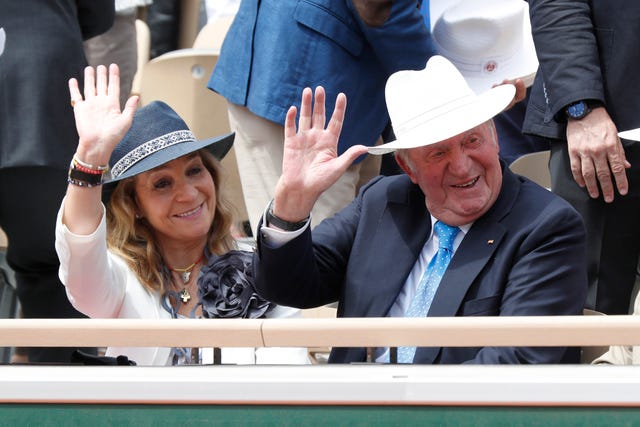Rey Juan Carlos I y la infanta Elena