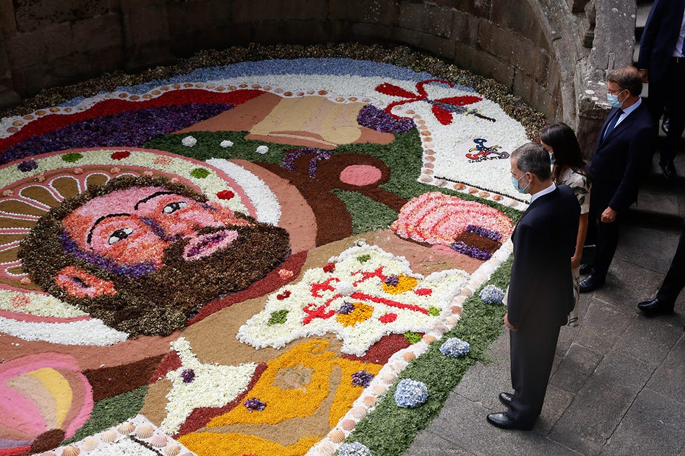 reyes de españa en santiago de compostela