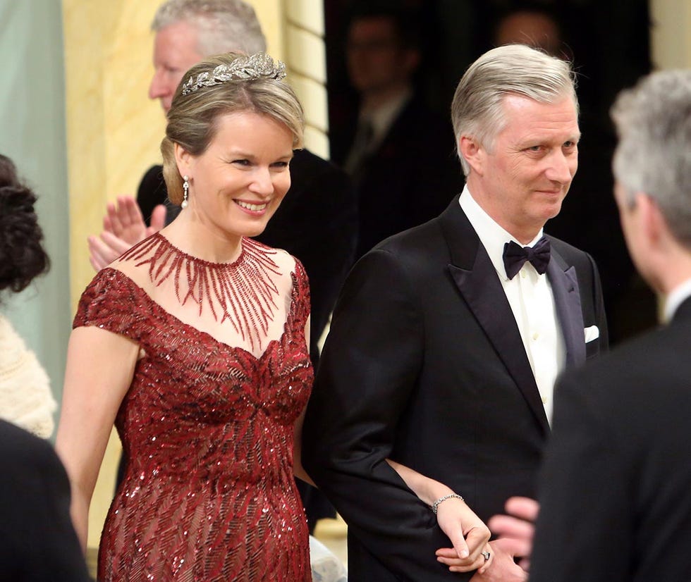 Matilde y Felipe de Bélgica en una cena de gala en Ottawa