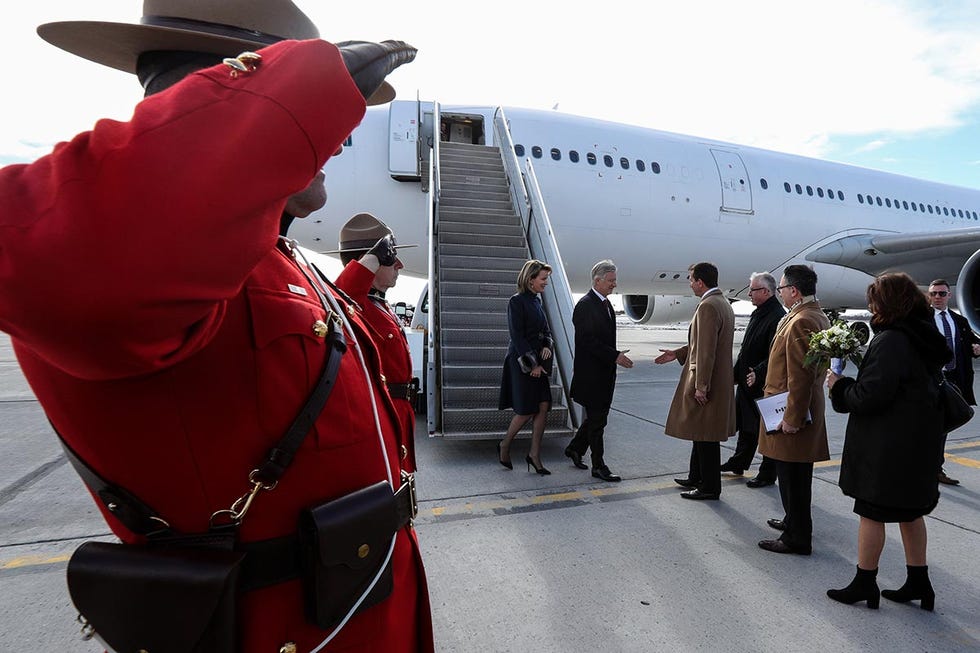 Matilde y Felipe, los reyes de Bélgica, aterrizan en Canadá