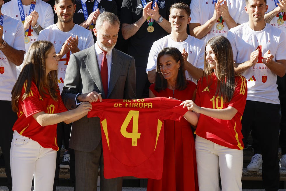 los reyes reciben a 'la roja'