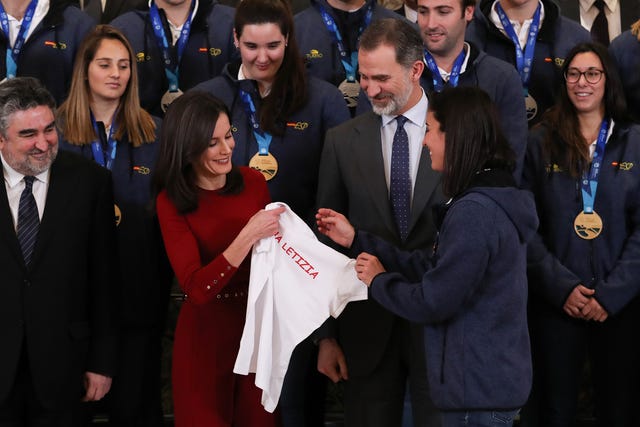 Selección de Waterpolo, reina Letizia, rey Felipe, reyes, reyes de España, Los Reyes Felipe y Letizia reciben a la Selección de Waterpolo española en el Palacio de la Zarzuela