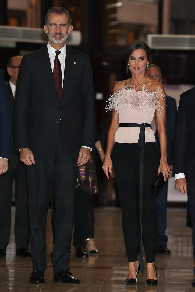 los reyes en el concierto de la orquesta sinfónica de asturias en 2019