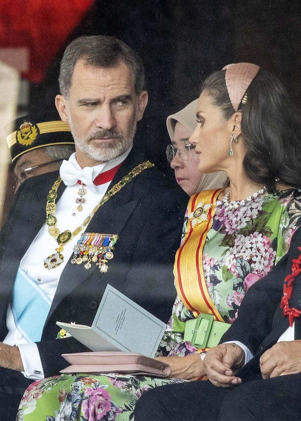 Reyes de España en la entronización de Naruhito