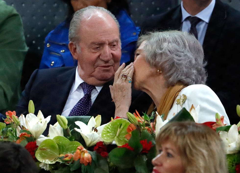 Open de tenis Madrid, don Juan Carlos, doña Sofía, reina Sofía, rey Juan Carlos, reyes eméritos, Don Juan Carlos y doña Sofía apoyan a Nadal en el Open de Madrid, Los Reyes eméritos apoyan a Nadal en el Open, Don Juan Carlos y doña Sofía, muy cómplices en el Open de Madrid,  Los Reyes eméritos, juntos dos veces en un mismo día