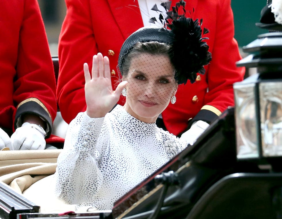 Reyes de España y Duques de Cambridge desfile Orden de la Jarretera