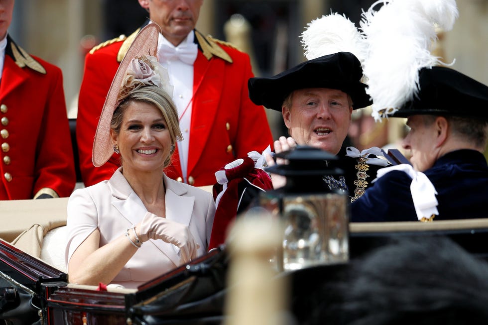 Reyes de Holanda desfile Orden de la Jarretera