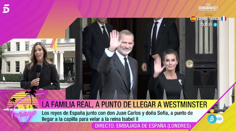 los reyes acuden a la capilla ardiente de isabel ii