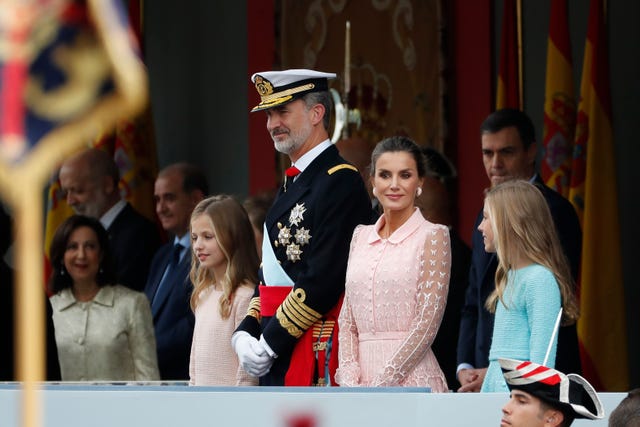 Felipe VI, Letizia, Dia de la hispanidad, reyes de españa, desfile hispanidad, 12 octubre 2019