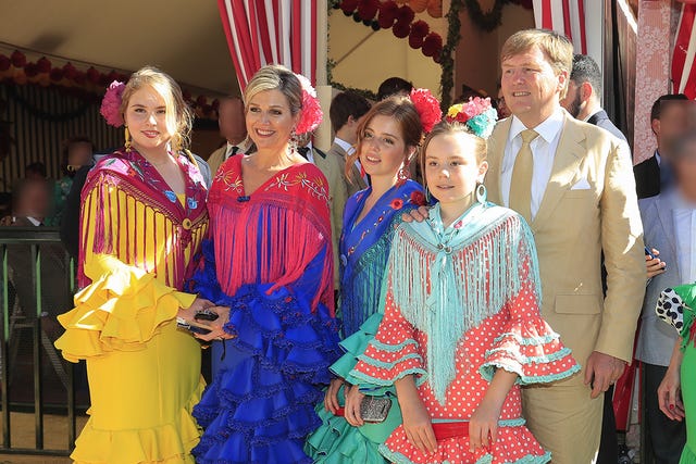 *LOS REYES DE HOLANDA VISITAN LA FERIA DE ABRIL DE SEVILLA